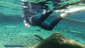 xsiteability.com - Cat Woman returns to Carissa form and snorkels the dark tree limb forest thumbnail